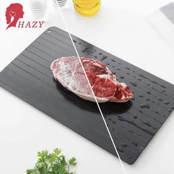 

HAZY Fast Defrosting Plate Fast Defrosting Tray for Frozen Food Fish Meat Fruit Kitchen Defrosting Mat Pad Quickly Thawing