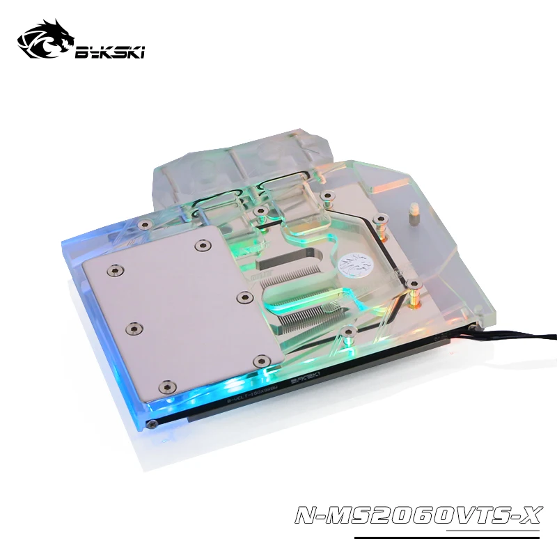 Водный блок Bykski для графической карты MSI RTX2060/1660 VENTUS XS