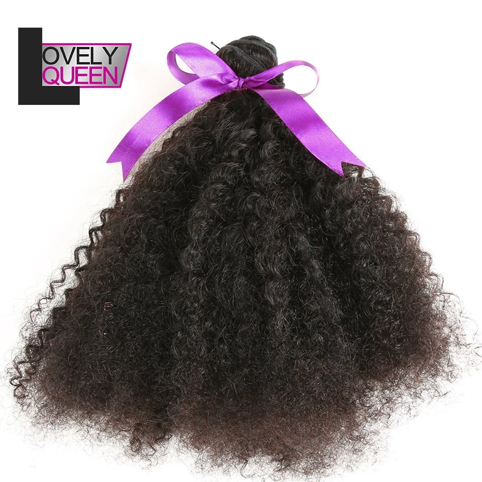 

Lovely Queen hair Bomb Afro Kinky Curly Hair Bundles Human Hair Bundles 3 Bundles Weave for Black Women