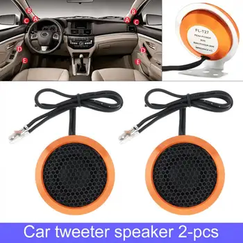

2pcs 12V 60W 25mm Universal High Efficiency Mini Dome Tweeter Stereo Speakers for Car Audio System