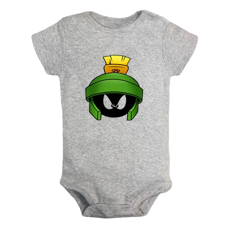 Marvin the Martian/забавные комплекты для новорожденных мальчиков и девочек с изображением героев мультфильма «Мир Уэйнов»; комбинезон с принтом; боди для младенцев - Цвет: JcBaby1349GD