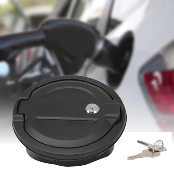

Cover Black Rear Fuel Door Exterior Gas Tank Cap Direct Fit Car Accessories Locking Truck With Keys Durable For Jeep Wrangler JL