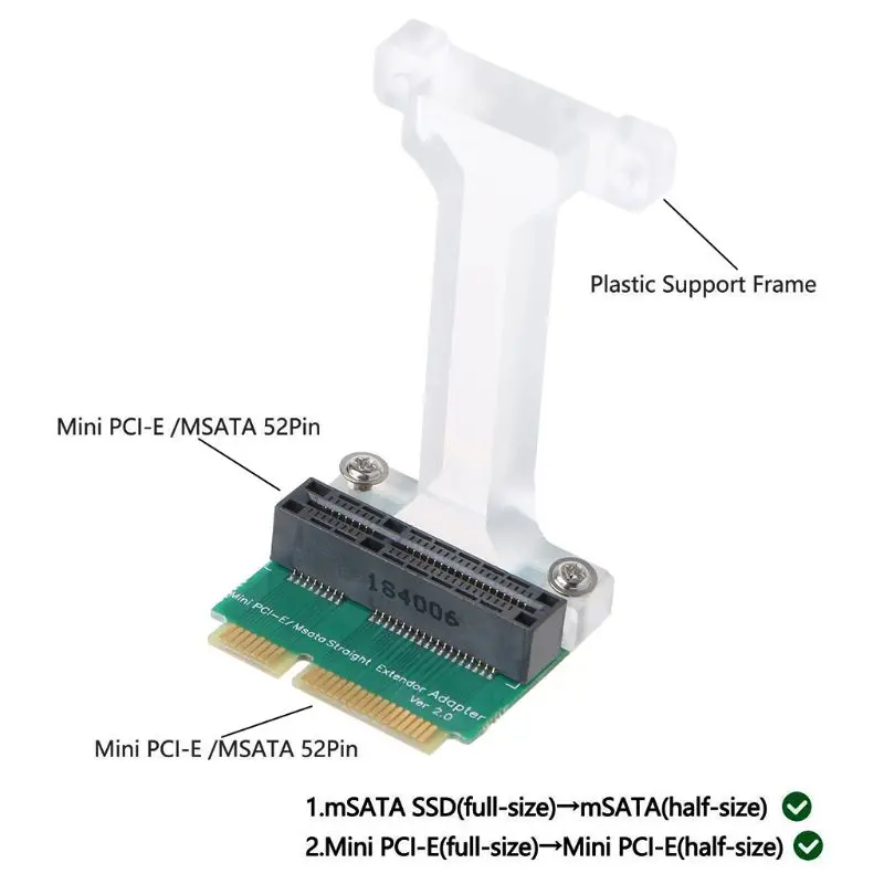 Мини PCI-E/адаптер mSATA вертикальная установка конвертер карты для 3g/4G WWAN LTE gps карточка mSATA