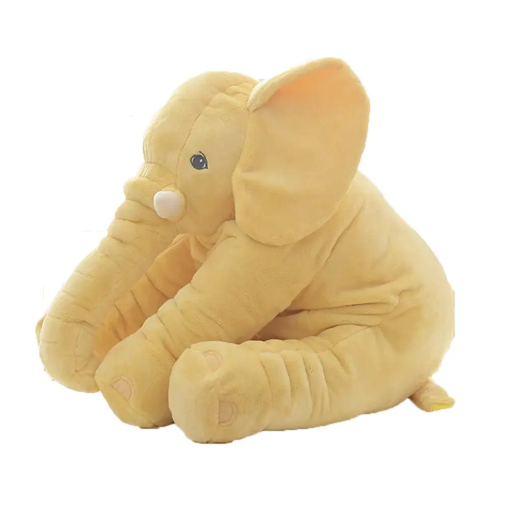 

40cm/60cm Height Large Plush Elephant Doll Toy Kids Sleeping Back Cushion Cute Stuffed Elephant Baby Accompany Doll Gift