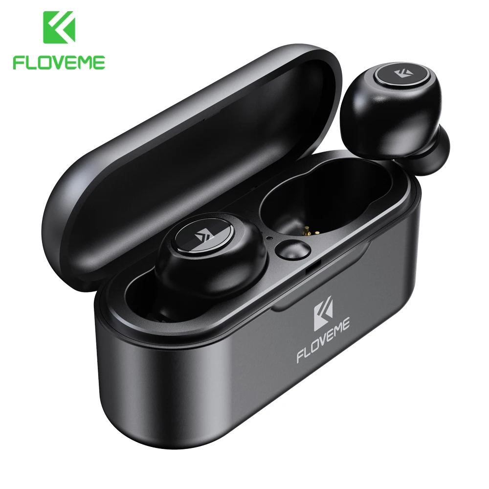 Prezzo Floveme Cuffie Bluetooth 5.0 Tws Stereo Senza Fili del Trasduttore Auricolare mi ni auricolare Bluetooth Con mi c casella di Ricarica per Xiao mi mi Telefono