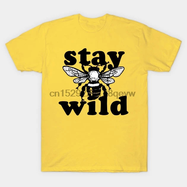 Мужская футболка в стиле ретро Wild honey Bee Stay Футболка женская | одежда
