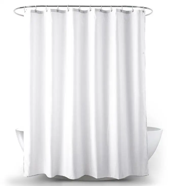 Shower Curtains Polyester Decorative Bathroom Waterproof Mold-proof Anti-Bacterial 12pcs Hooks Privacy Protection 72x72inch