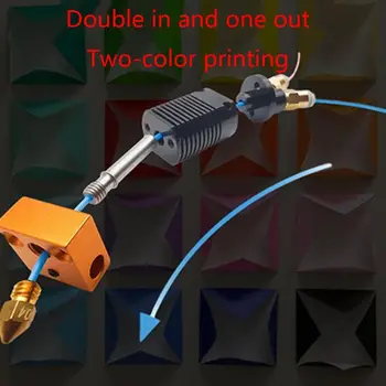 

1Set 12V/24V 2In1 Extruder 0.4mm Nozzle Hotend Kit for CR10 Ender 3 3D Printer