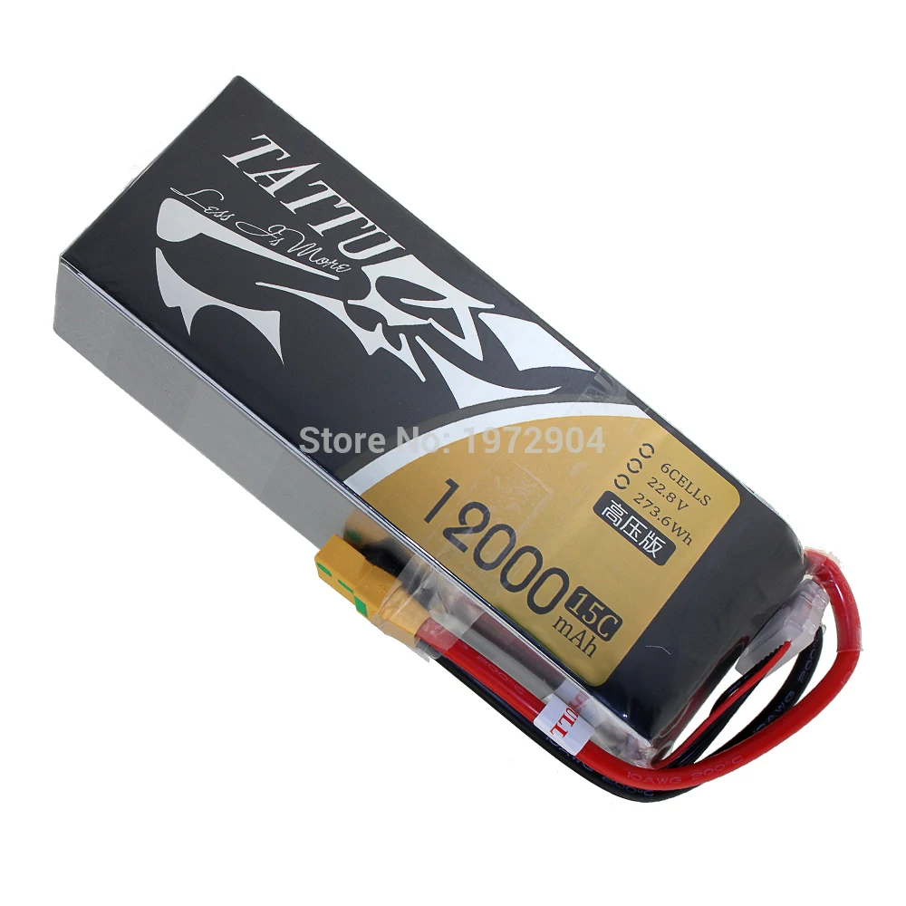 Tattu Plus 6S 22,2 V LiPo умный аккумулятор 4S 10000mah 12000mah 16000mah 22000mAh Plus 25C с разъемом AS150 XT150 для беспилотного летательного аппарата - Цвет: HV 6S 12000mah