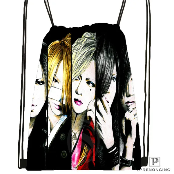Drawstring Backpack Custom the Gazette by Fxrence походная сумка на шнурке для мужчин и женщин милый рюкзак дети ранец(черная спина) 31x40 см#180531-01-39 - Цвет: Drawstring Backpack