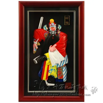 

Clay figurine Zhang Peking opera mask clay pendant Town house to avoid evil Zhong Kui Craft gift decoration