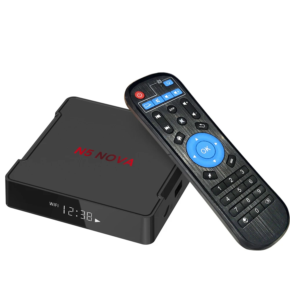 YITESIKAI N5 NOVA Android 9.0 TV BOX RK3318 4G 32G/64G Rom 2.4+5G Dual WiFi Bluetooth4.0 Smart Box 4K Set Top Box with Air Mouse