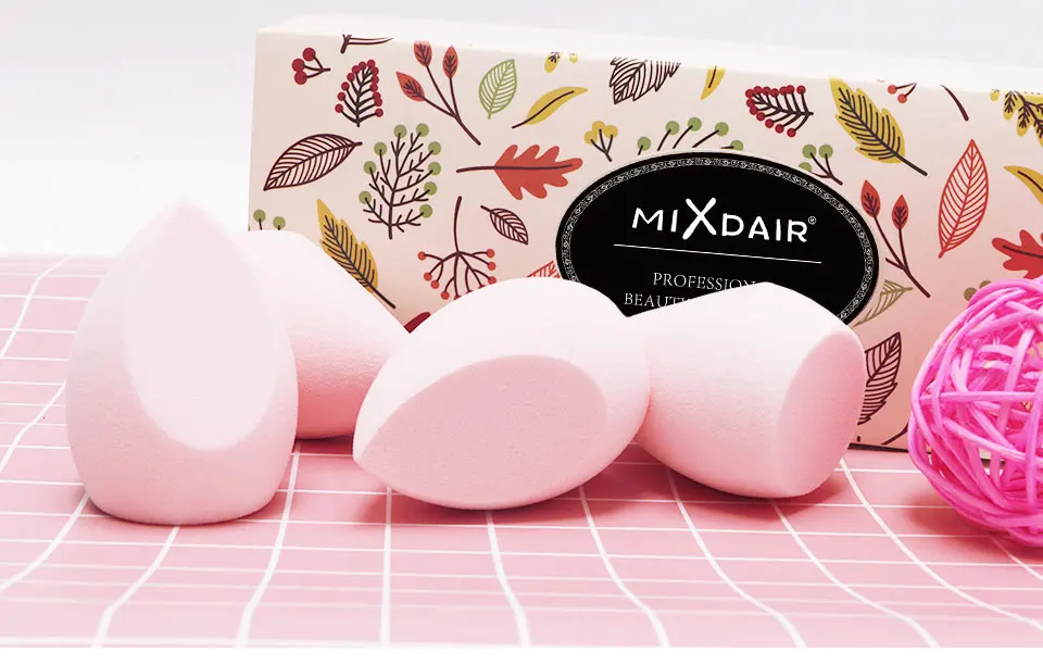MIXDAIR 4 шт. губка для макияжа в форме капли воды Косметическая Пышка мягкая Гидрофильная Губка Смешивание лица безупречная основа BB крем красота
