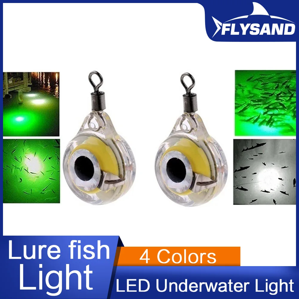 FLYSAND Fishing Lights Night Fluorescent Glow LED Underwater Light Lure For Attracting Fish Fishing Accessories Fishing Tools