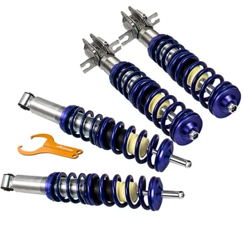 

Coilover Suspension Spring Shock Strut kit for VW Jetta MK1 Model 1981 1982 1983 Front +Rear Adjustable Height Coilovers