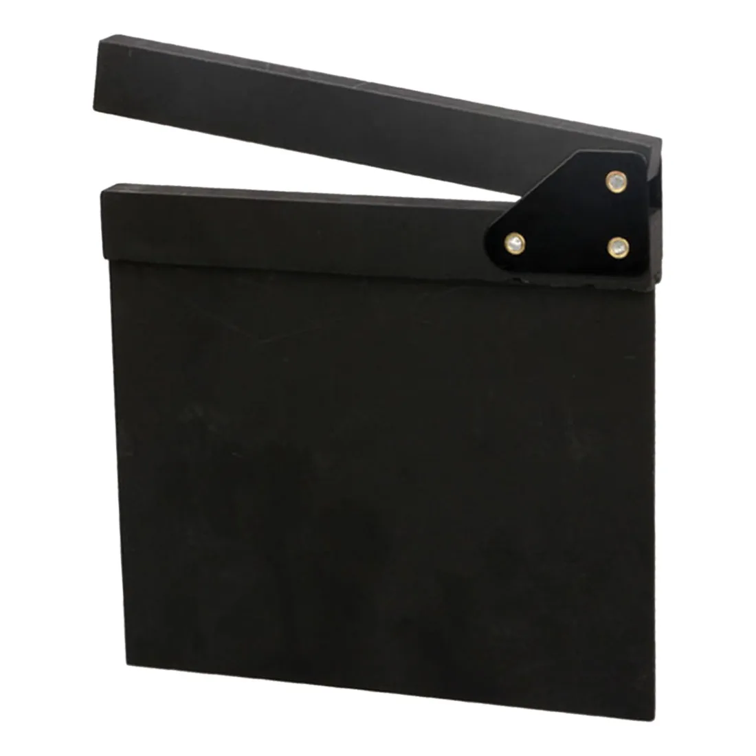 Wooden Clapboard English Letterings Director Film Cut Action Scene Clapper Board Slate With White/Black Sticks Kid Toy- Black L