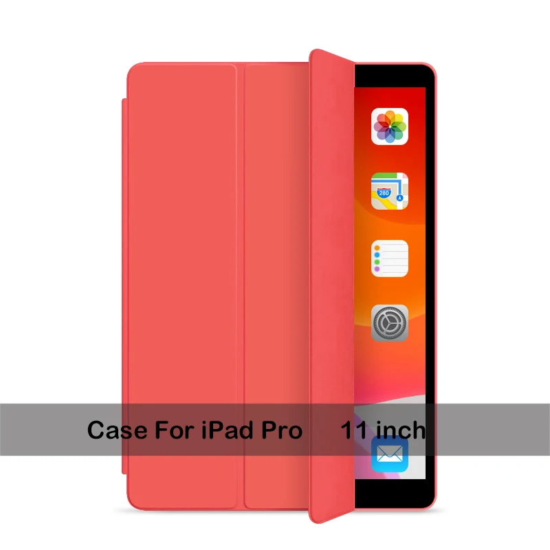 Чехол для iPad 10,2 7 7-го поколения, ультратонкий кожаный чехол для iPad mini 5 Air 3, умный ТПУ чехол для iPad Pro 11 3 3th - Цвет: For Pro 11 P