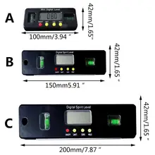 100 мм 150 мм 200 мм магнитный уровень «собирая цветы» горизонтальный уклономер, угловой линейка с кнопкой удержания