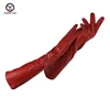 CHING YUN Woman Gloves New 2020 Winter Warm Cashmere Lining Ladies Gloves Long Gloves Elbow Arm Sleeve Genuine Leather