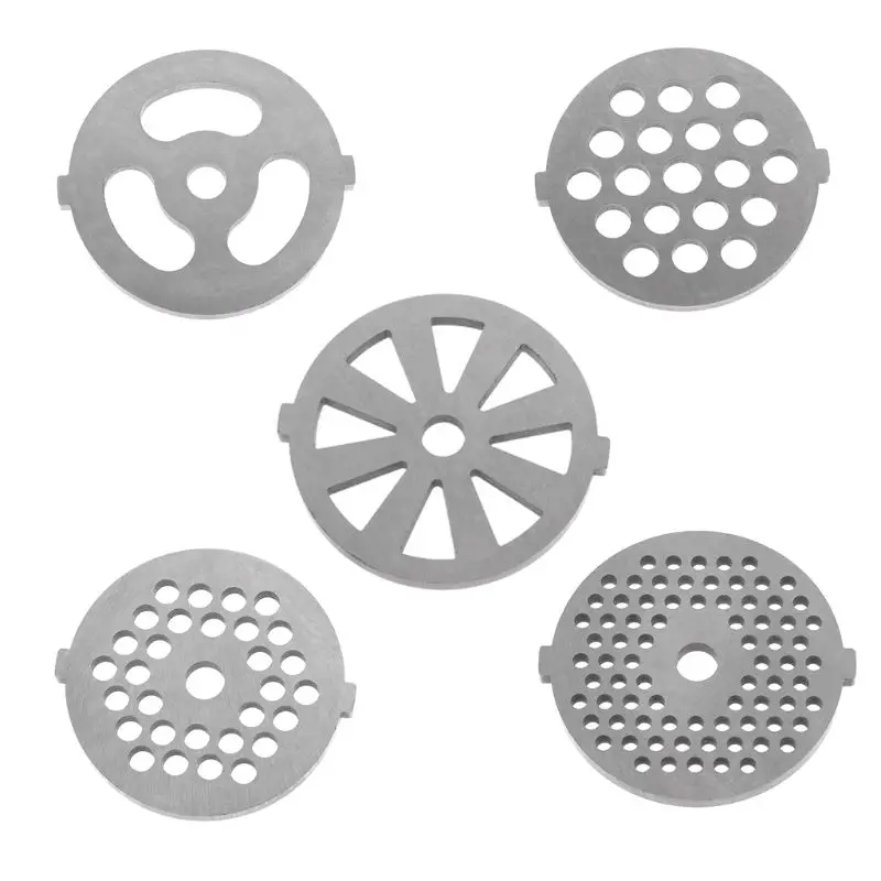 Meat Grinder Plate Net Knife Meat Grinder Parts stainless Steel Meat Hole Plate 4