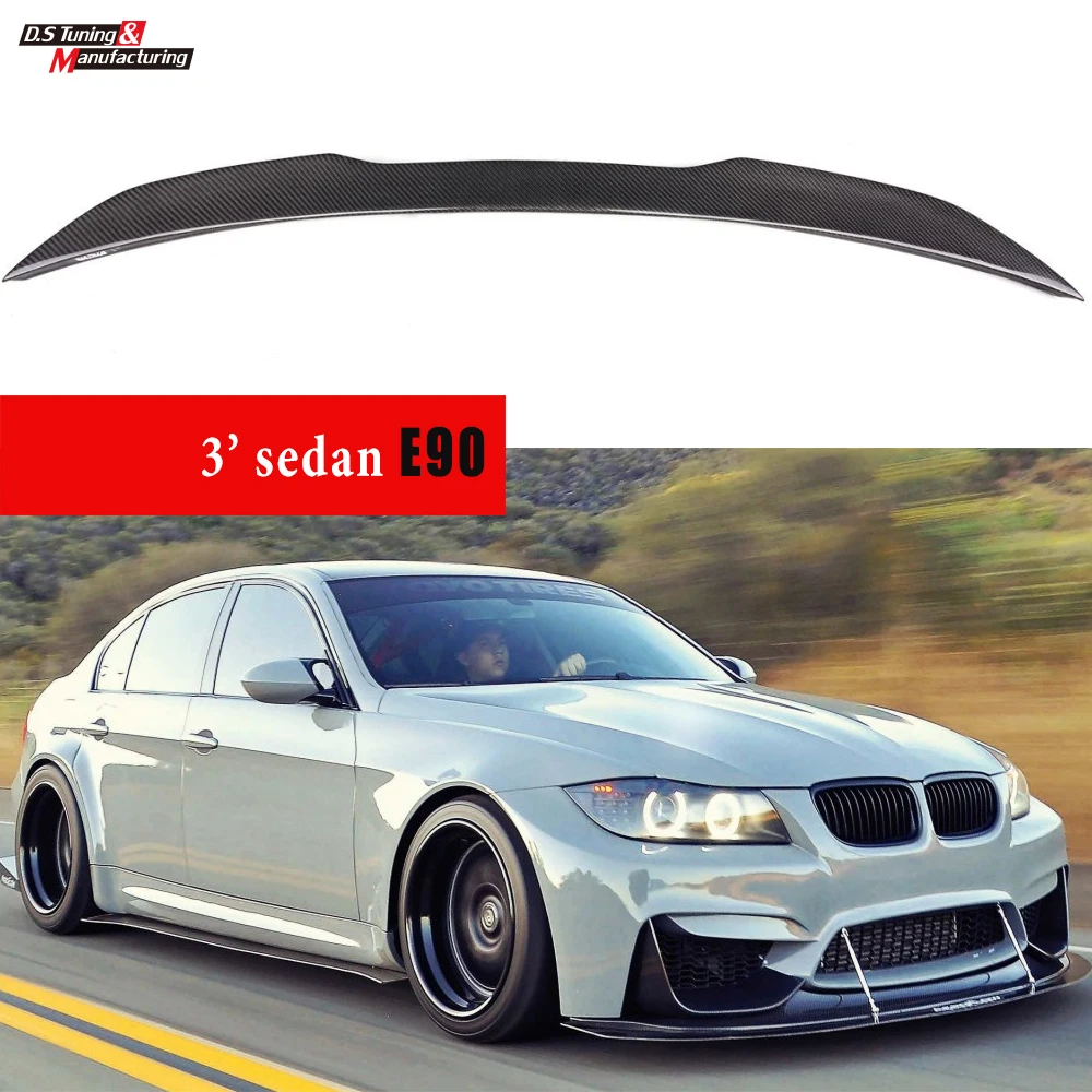 Спойлер из углеродного волокна для BMW 2005 2011 3 серии Sedan E90 330i 335i 320i|Спойлеры и
