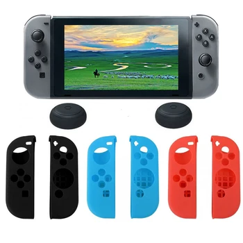 

Soft Silicone Case For Nintend Switch JoyCon Controller For Nintendo Switch Gamepad Grip Protector Full Protection Cover Shell