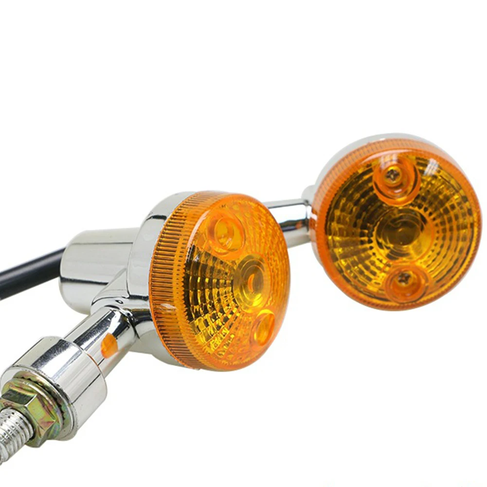 

Motorcycle Styling Accessories Led Replacement Universal Waterproof Steering Round Retro Turn Signal Light