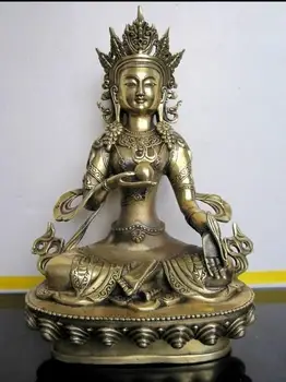 

Tibet Buddhism Ksitigarbha brass buddha Statue