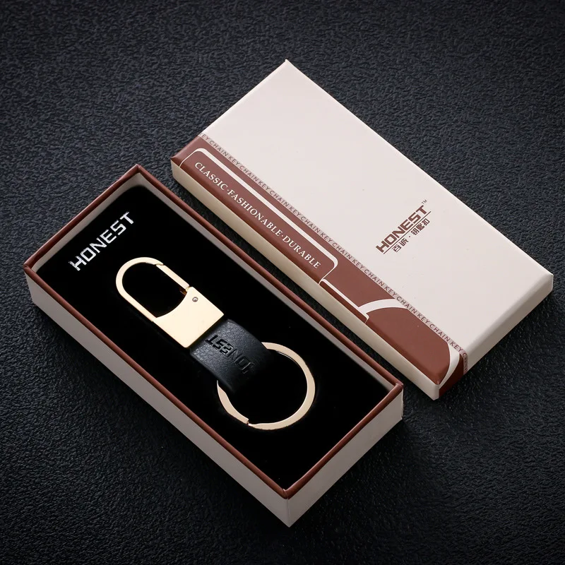 Genuine Product Honest Gift Car Key Ring Top Grade Leather Keychain Advertisement Customizable Pendant Manufacturers Direct Sell