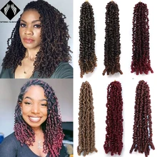 

spring Twist Hair Crochet Braids 10 Inch Bouncy Passion Twist Crochet Hair Pre Twisted Bomb Spring Twist Ombre Braiding Hair