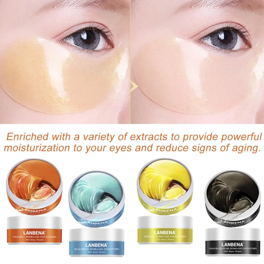 Маски для глаз патчи гиалуроновая VC Retinol Crystal Eye Mask увлажняющая маска для удаления кислот темные круги маска для сна 60 шт