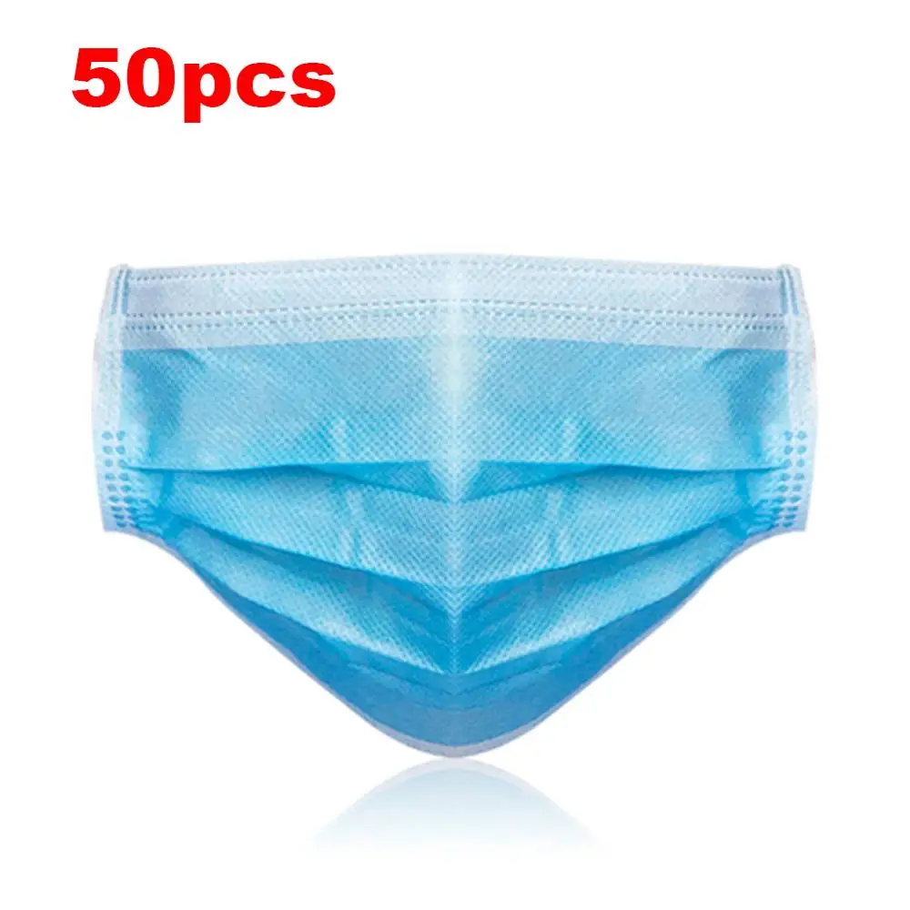 

50pcs Anti-dust Safe Breathable Mouth Mask Dental Disposable Ear loop Face Surgical Hypoallergenic Masks Anti Virus Mask