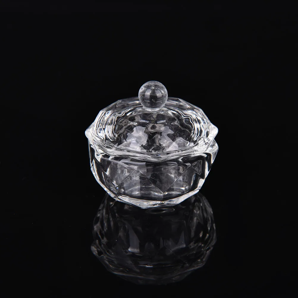 1 Piece Acrylic Liquid Glass Powder Dappen Dish Crystal Cup For Nail Art Clear White Color Transparent Kit | Красота и здоровье