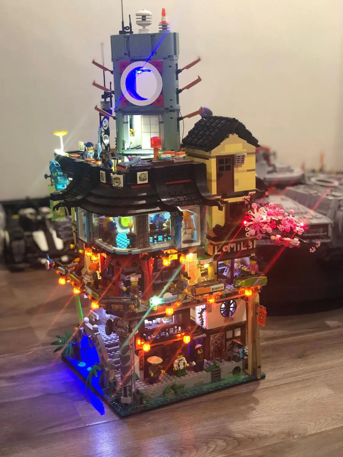 06066 NINJAGO городской светодиодный комплект для совместимого Iego 70620 образование строительные блоки кирпичи игрушки рождественские подарки