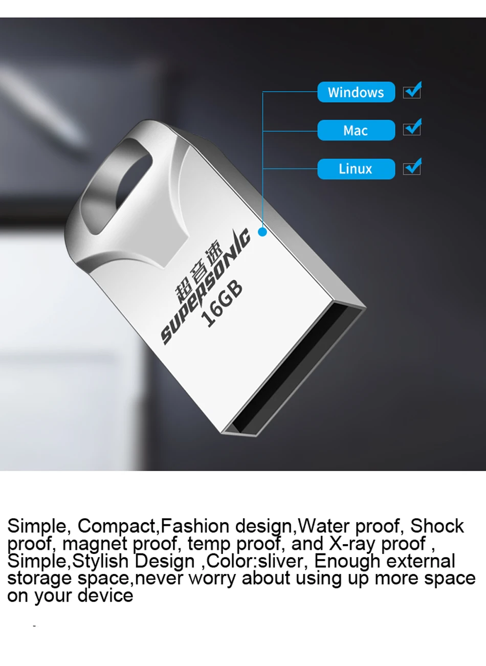 Сверхзвуковой мини Водонепроницаемый флеш-диск USB 2,0 32 ГБ флэш-диск флеш-накопитель Флешка карта памяти с брелком для ПК планшета