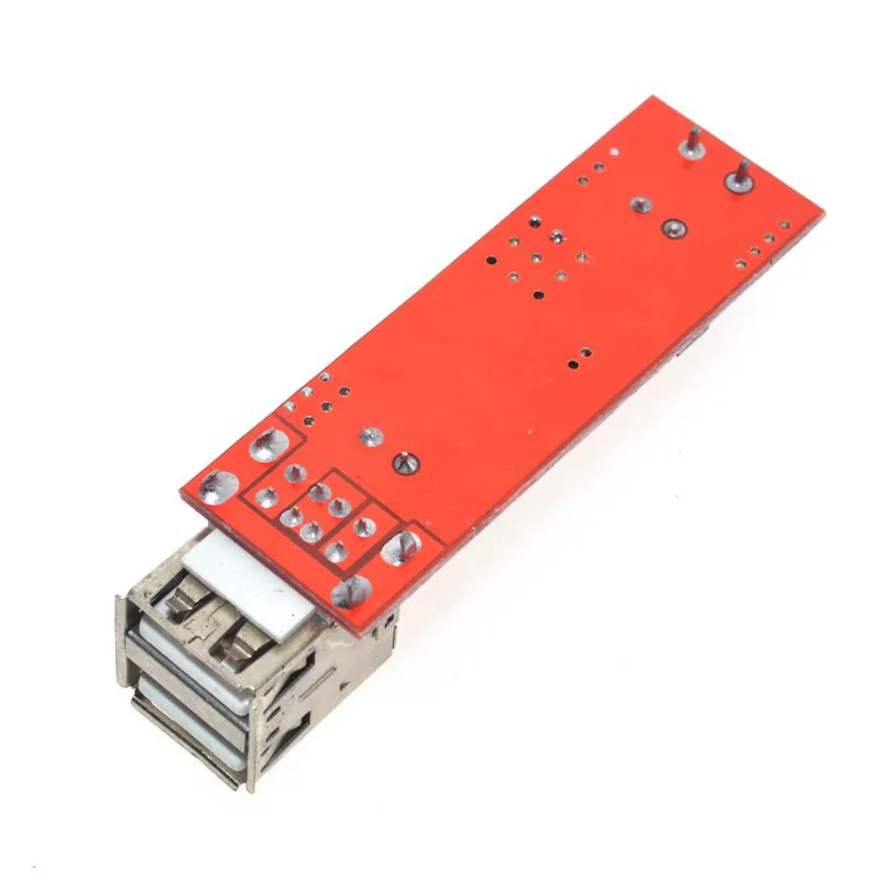 1 шт. 3A Dual USB 6 V-40 V до 5V понижающий мощности DC Зарядное устройство преобразователя постоянного тока с Напряжение регулятор для автомобиля LM2596 бак