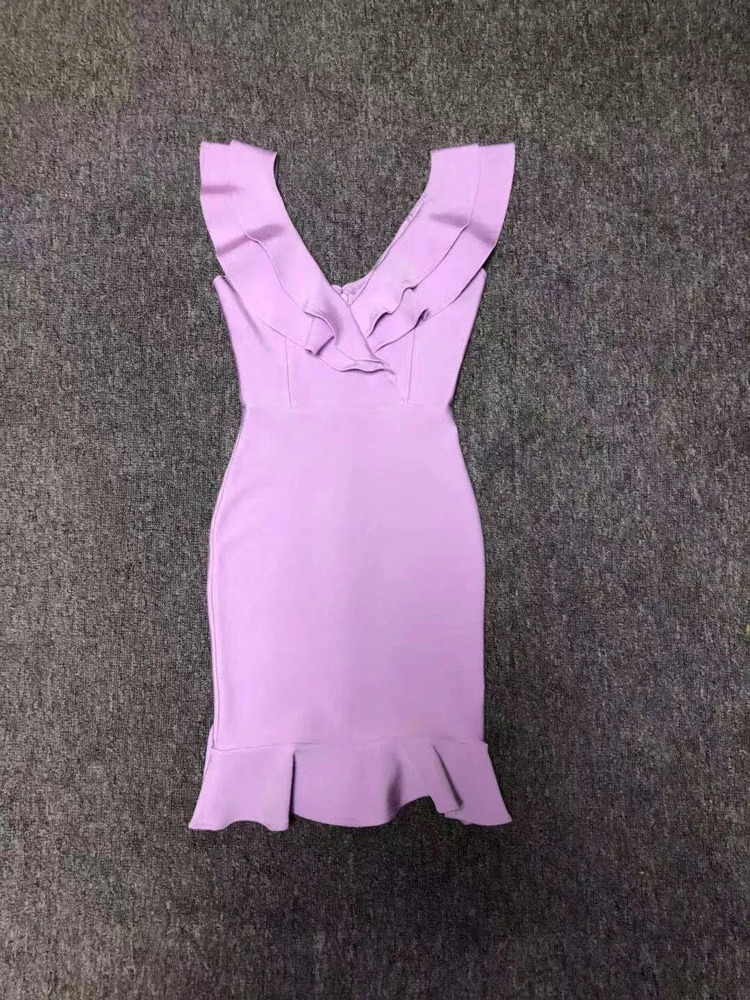 Vestidos женское сексуальное модное розовое Бандажное платье с оборками дизайнерские вечерние платья знаменитостей