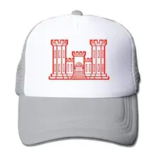 Американский армейский корпус инженеров унисекс Сетка Регулируемая простая бейсбольная кепка Дальнобойщик Шляпа