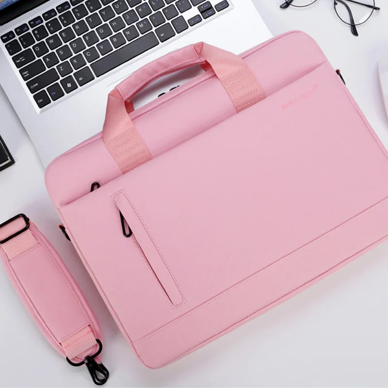 Pink Вместительная сумка для ноутбука 13,3 14 15 16 дюймов для huawei Xiaomi Asus сумка для ноутбука 15,6 ordenador portatil funda portatil 15,6 - Цвет: Pink