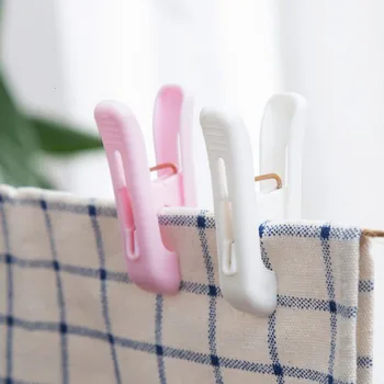 

12Pcs/set Windproof Clip Drying Laundry Clothes Clips Bright Colour Clothespins Plastic Beach Towel Pegs Clips Household Tools