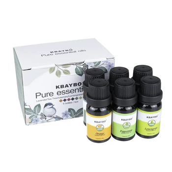 

Essential Oils Aromatherapy Oil for aroma Diffuser Humidifier 6 Kinds Fragrance of Lavender Tea Tree Rosemary Lemongrass Orange