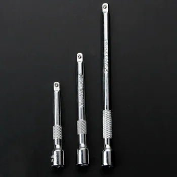 

3PCS Extension Extender Bar Set 1/4inch Drive Ratchet Wrench Socket Kit Tools Silver Chrome Vanadium Steel