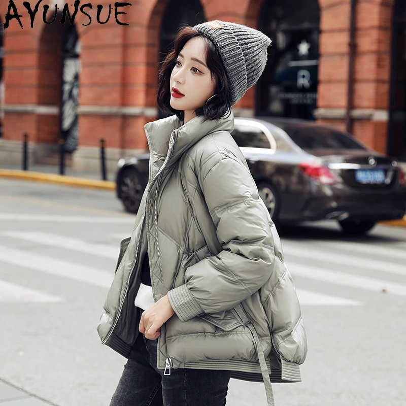 

AYUNSUE Women's Down Jacket Short Warm Coat Female 90% White Duck Down Jackets Korean Parkas Woman Winter 2020 Abrigo Mujer