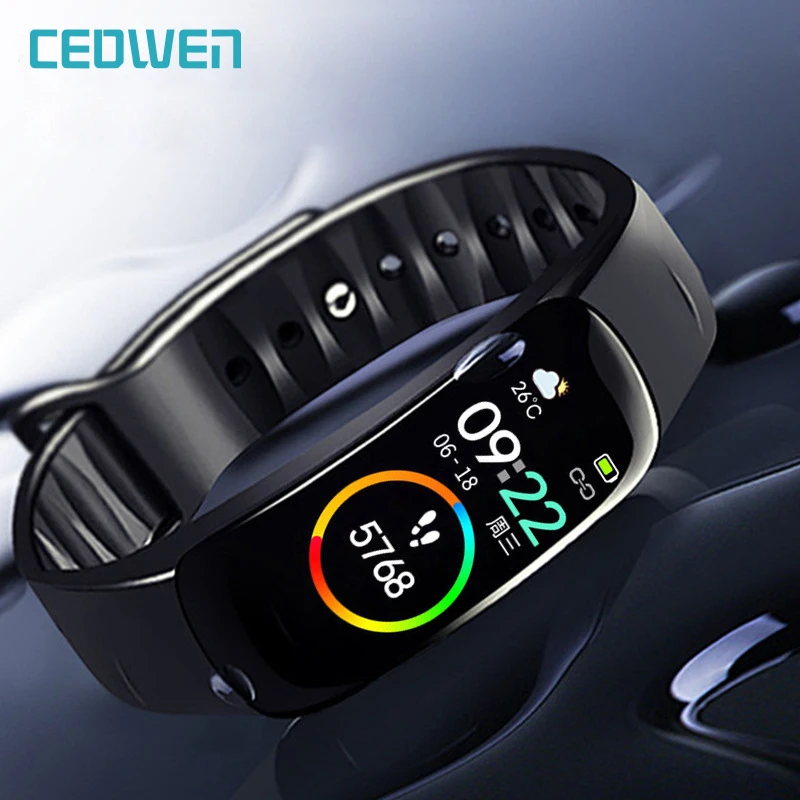 

CEOWEN B1 Smart Sport Bracelet 2019 New Silicone Waterproof Blood Pressure Heart Rate Monitoring Intelligent Bluetooth wristband