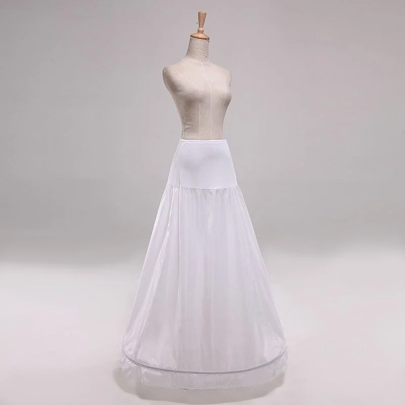 Трапециевидная юбка обруч новинка 1 кольцо Белый подъюбник для свадебного платья