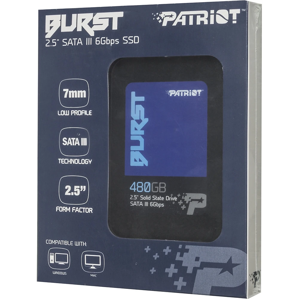 SSD SATA III 480 GB Patriot PBU480GS25SSDR Burst 2.5