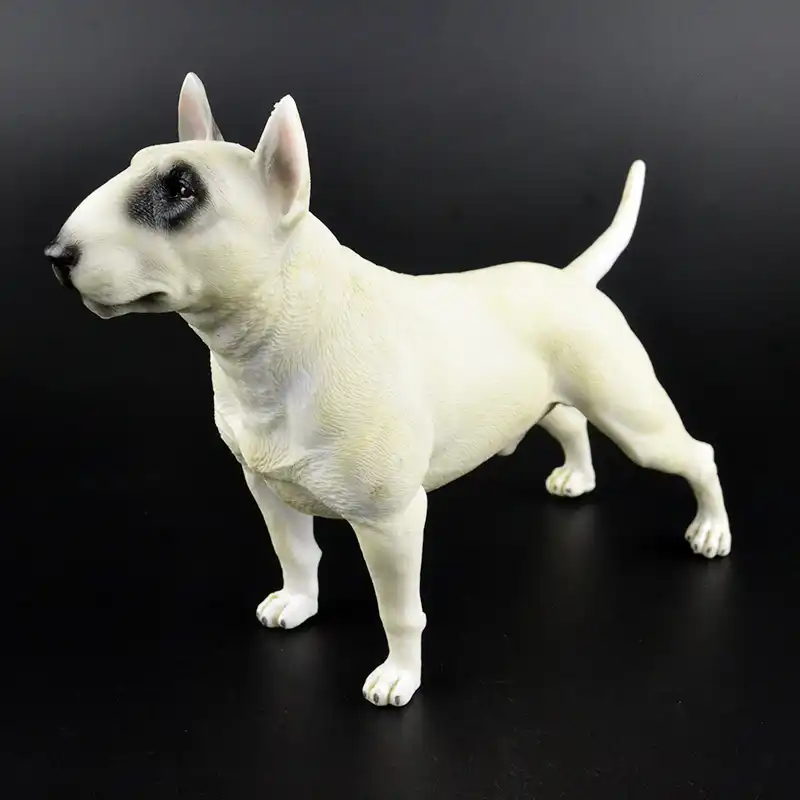 1 6ファーム動物ペットガード犬の置物かわいい22センチメートルビッグ英国ブルテリアフィギュアモデル子供玩具グッズギフト Action Figures Aliexpress