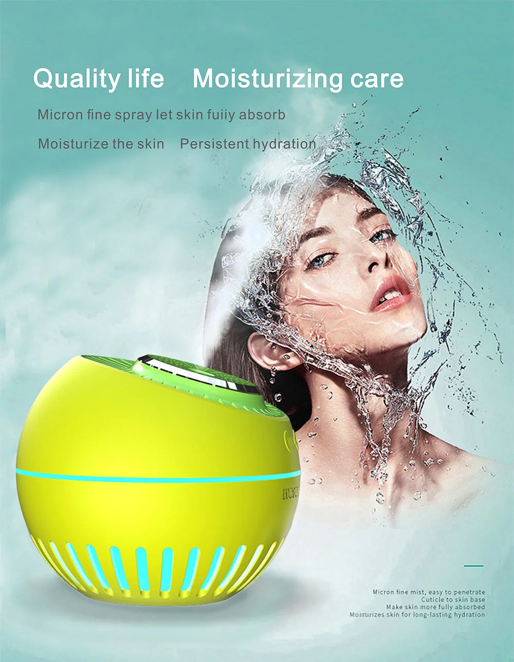 Mini Ultrasonic Air Humidifier 380ml USB Aroma Diffuser Essential Oil Aromatherapy 4 Color LED Night Light Lamp With power Bank