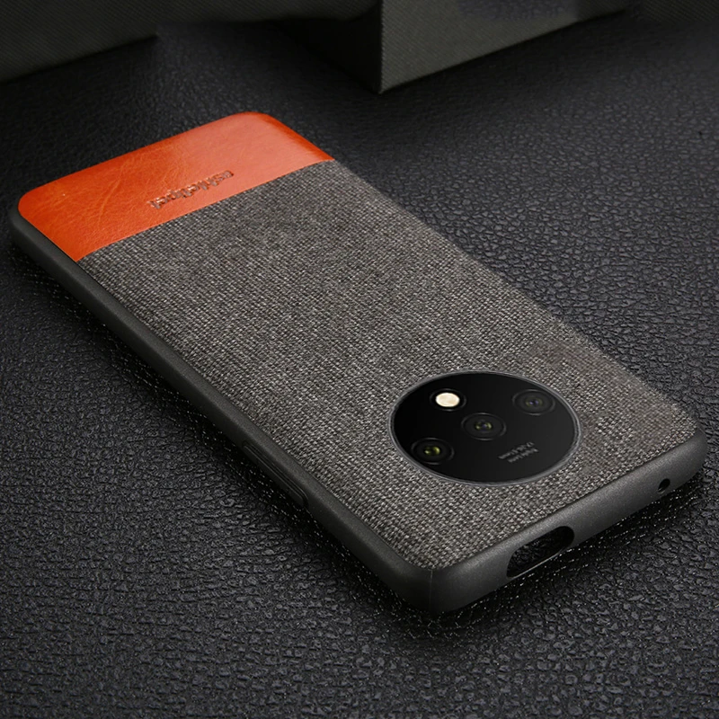 

Men Business Magnetic Fabric Case For Oneplus 7 7T pro Full protect Cover Case cloth For one plus 7 7t pro case 6t 6 5 5t fundas