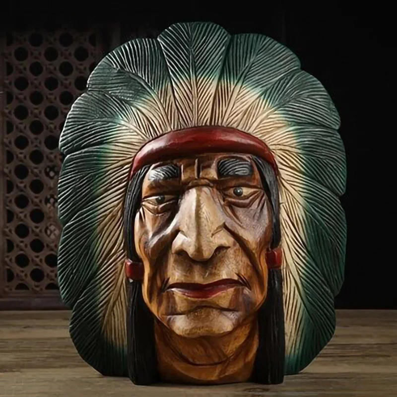 Indian Chief Carving